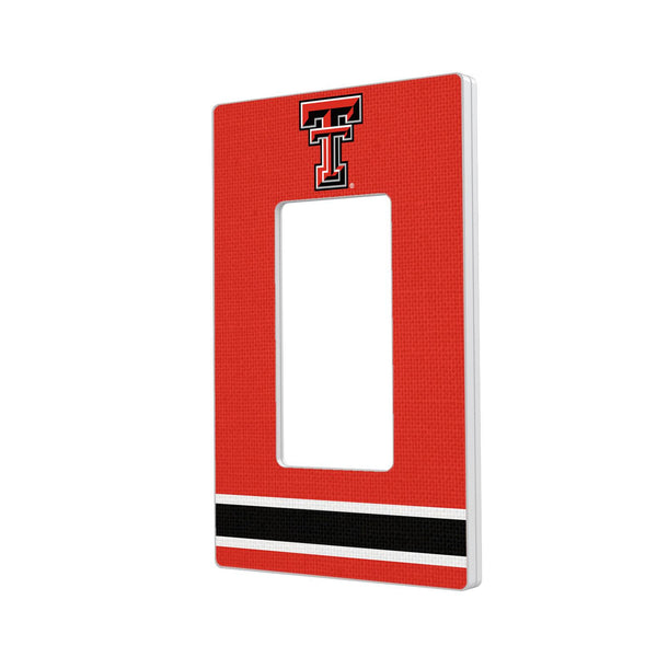 Texas Tech Red Raiders Stripe Hidden-Screw Light Switch Plate