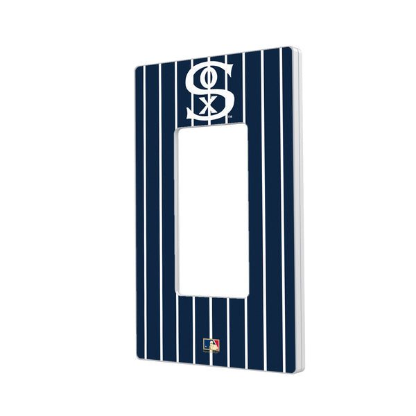 Chicago White Sox Road 1919-1921 - Cooperstown Collection Pinstripe Hidden-Screw Light Switch Plate - Single Rocker