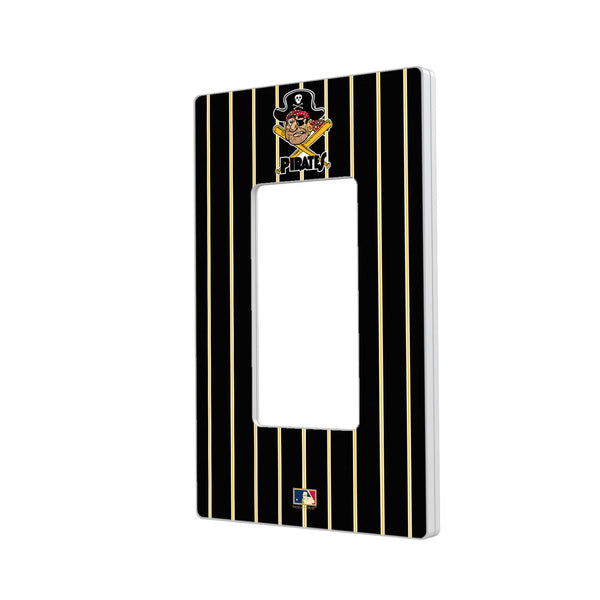 Pittsburgh Pirates 1958-1966 - Cooperstown Collection Pinstripe Hidden-Screw Light Switch Plate - Single Rocker