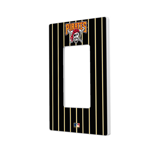 Pittsburgh Pirates 1997-2013 - Cooperstown Collection Pinstripe Hidden-Screw Light Switch Plate - Single Rocker