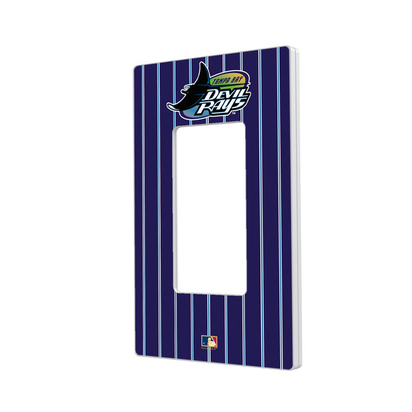 Tampa Bay 1998-2000 - Cooperstown Collection Pinstripe Hidden-Screw Light Switch Plate - Single Rocker