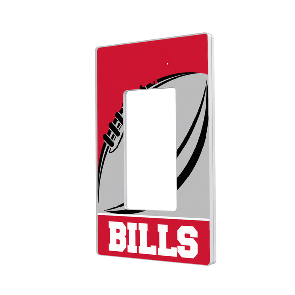 Buffalo Bills Passtime Hidden-Screw Light Switch Plate - Single Rocker