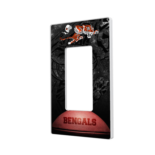 Cincinnati Bengals Legendary Hidden-Screw Light Switch Plate - Single Rocker