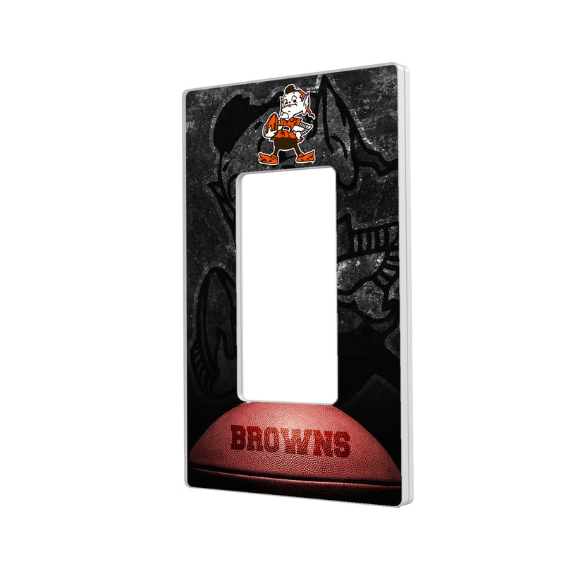 Cleveland Browns Legendary Hidden-Screw Light Switch Plate - Single Rocker
