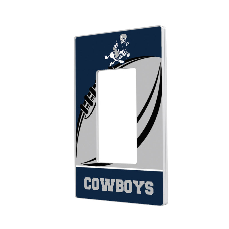 Dallas Cowboys 1966-1969 Historic Collection Passtime Hidden-Screw Light Switch Plate - Single Rocker