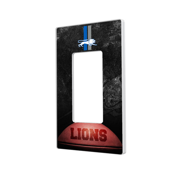 Detroit Lions Retro Legendary Hidden-Screw Light Switch Plate - Single Rocker