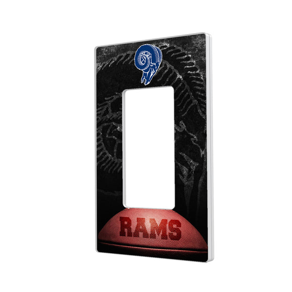 Los Angeles Rams Legendary Hidden-Screw Light Switch Plate - Single Rocker