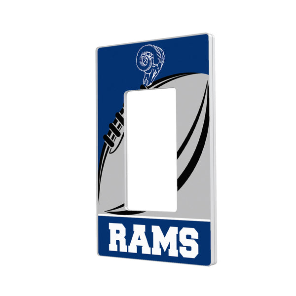 Los Angeles Rams Passtime Hidden-Screw Light Switch Plate - Single Rocker