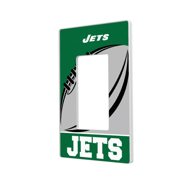 New York Jets 1963 Historic Collection Passtime Hidden-Screw Light Switch Plate - Single Rocker