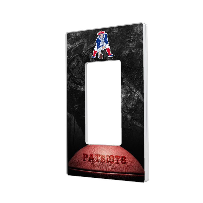 New England Patriots Legendary Hidden-Screw Light Switch Plate - Single Rocker
