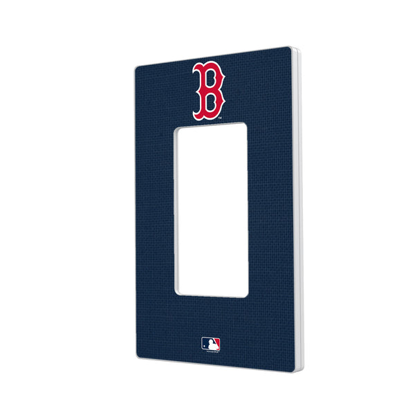 Boston Red Sox Solid Hidden-Screw Light Switch Plate - Single Rocker