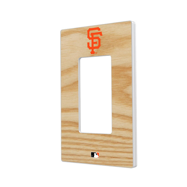 San Francisco Giants Wood Bat Hidden-Screw Light Switch Plate
