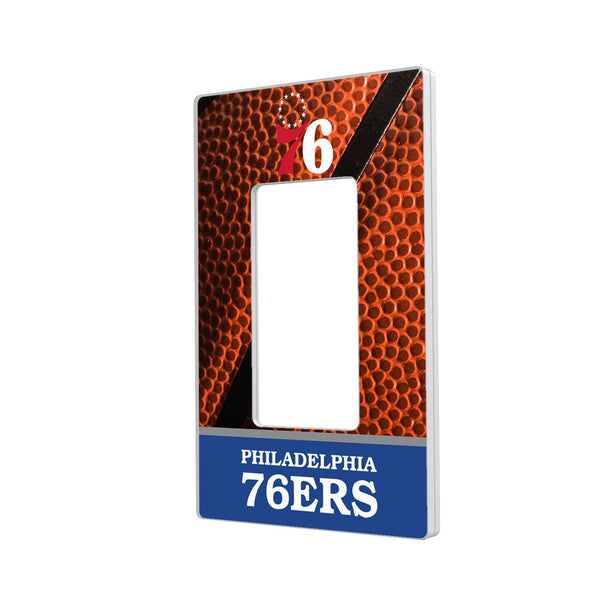Philadelphia 76ers Basketball Hidden-Screw Light Switch Plate - Single Rocker
