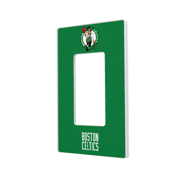 Boston Celtics Solid Hidden-Screw Light Switch Plate - Single Rocker
