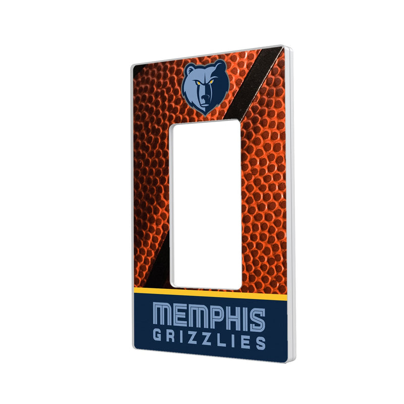 Memphis Grizzlies Basketball Hidden-Screw Light Switch Plate - Single Rocker