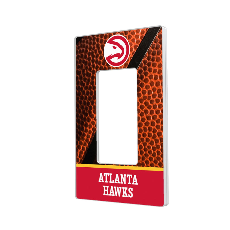 Atlanta Hawks Basketball Hidden-Screw Light Switch Plate - Single Rocker