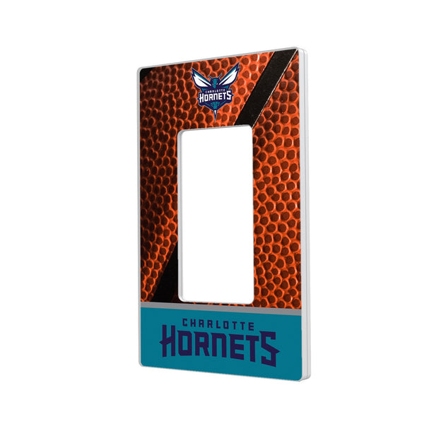 Charlotte Hornets Basketball Hidden-Screw Light Switch Plate - Single Rocker