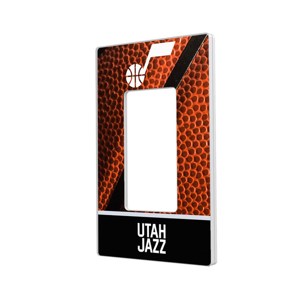 Utah Jazz Basketball Hidden-Screw Light Switch Plate - Single Rocker