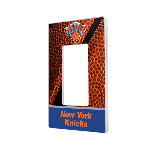 New York Knicks Basketball Hidden-Screw Light Switch Plate - Single Rocker