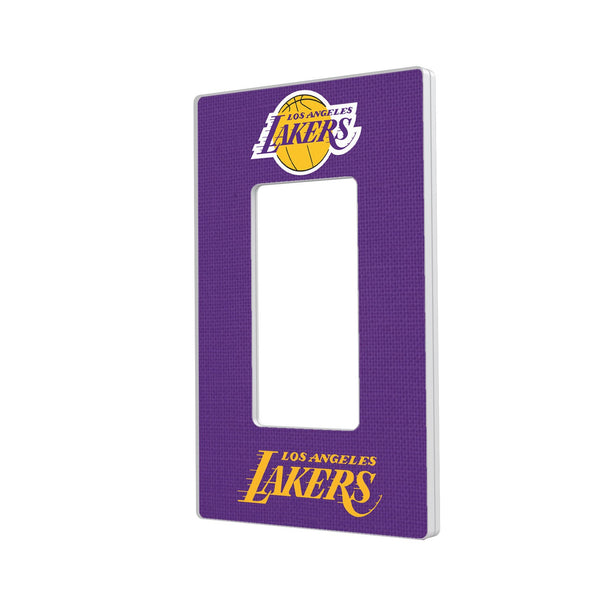 Los Angeles Lakers Solid Hidden-Screw Light Switch Plate - Single Rocker