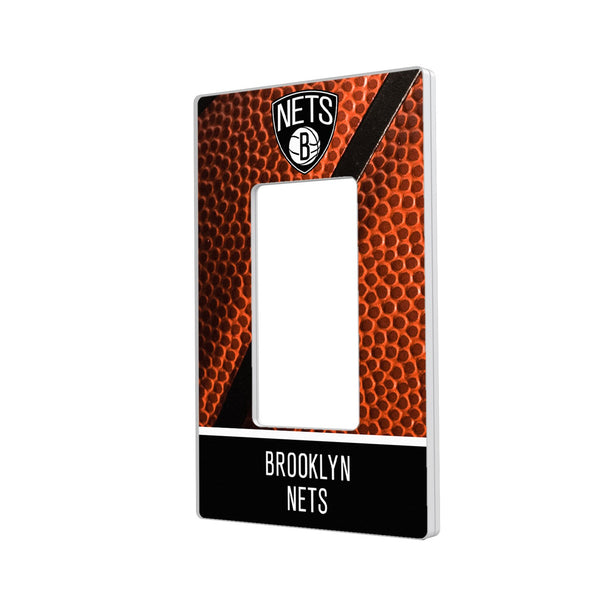 Brooklyn Nets Basketball Hidden-Screw Light Switch Plate - Single Rocker