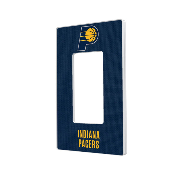 Indiana Pacers Solid Hidden-Screw Light Switch Plate - Single Rocker
