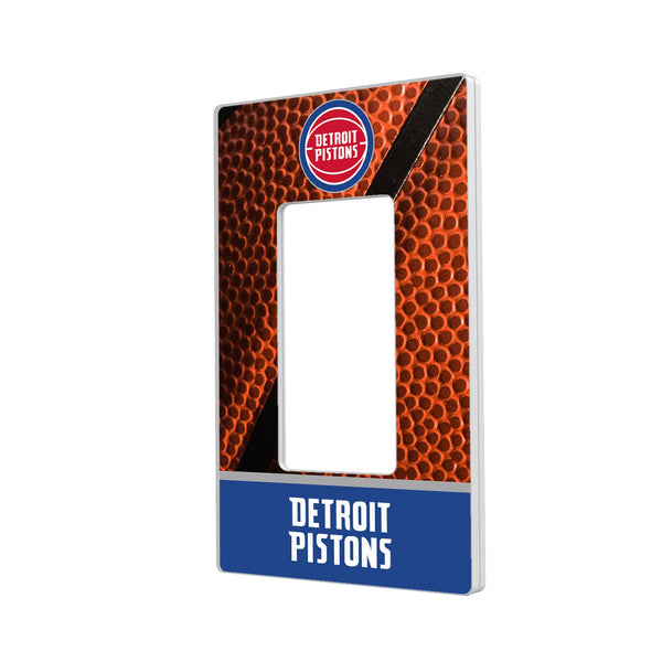 Detroit Pistons Basketball Hidden-Screw Light Switch Plate - Single Rocker