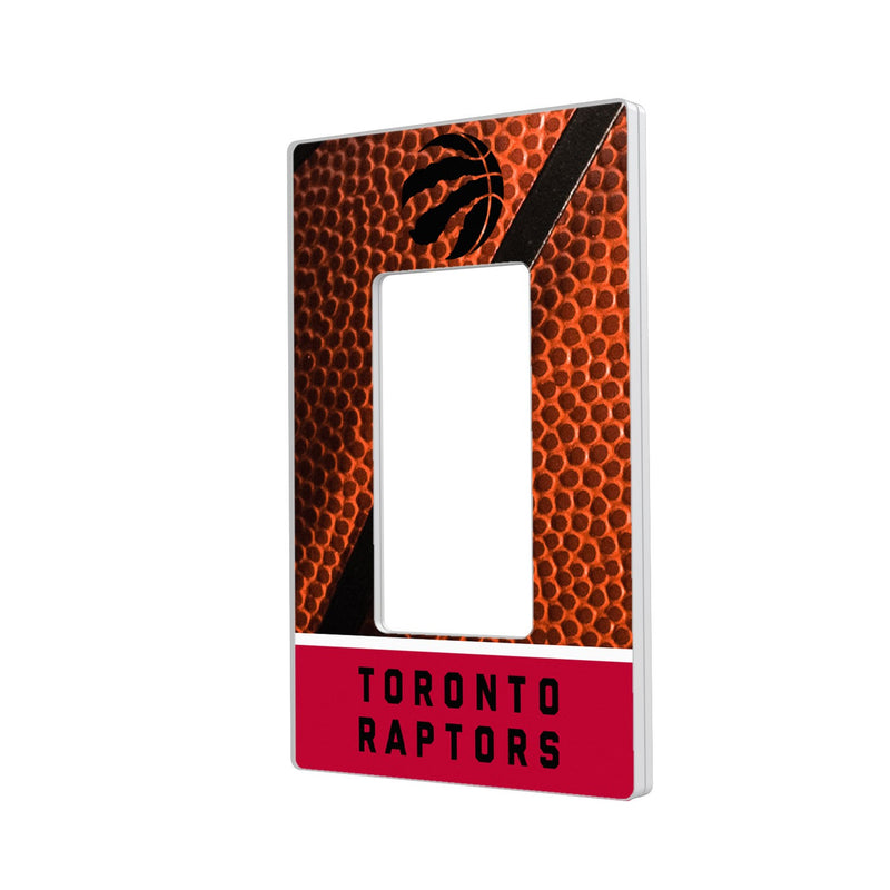 Toronto Raptors Basketball Hidden-Screw Light Switch Plate - Single Rocker