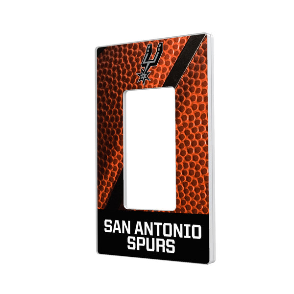 San Antonio Spurs Basketball Hidden-Screw Light Switch Plate - Single Rocker