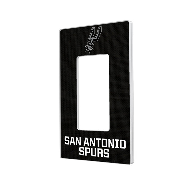 San Antonio Spurs Solid Hidden-Screw Light Switch Plate - Single Rocker