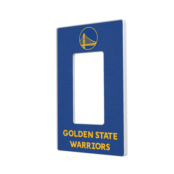 Golden State Warriors Solid Hidden-Screw Light Switch Plate - Single Rocker