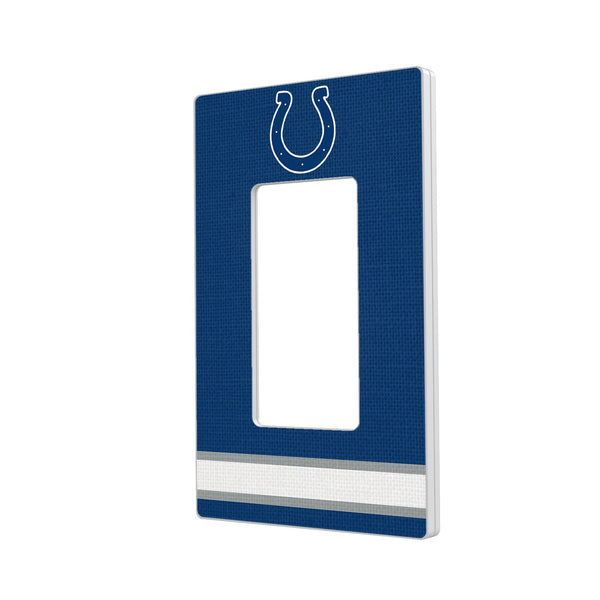 Indianapolis Colts Stripe Hidden-Screw Light Switch Plate - Single Rocker