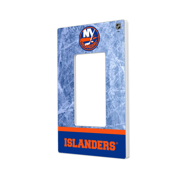 New York Islanders Ice Wordmark Hidden-Screw Light Switch Plate