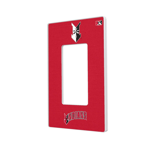 Indianapolis Indians Solid Hidden-Screw Light Switch Plate - Single Rocker