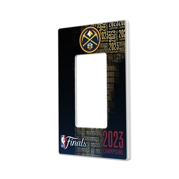 Denver Nuggets Trophy Hidden-Screw Light Switch Plate