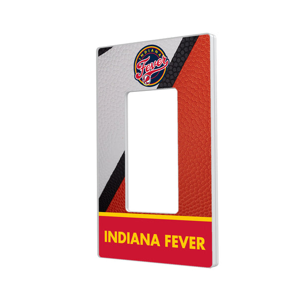 Indiana Fever Basketball Hidden-Screw Light Switch Plate