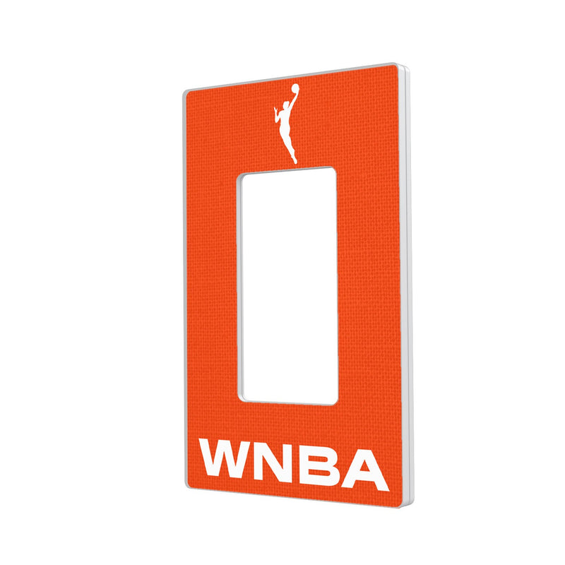 WNBA Solid Hidden-Screw Light Switch Plate - Single Rocker