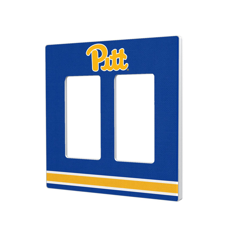 Pittsburgh Panthers Stripe Hidden-Screw Light Switch Plate