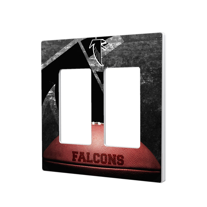 Atlanta Falcons Classic  Legendary Hidden-Screw Light Switch Plate - Double Rocker