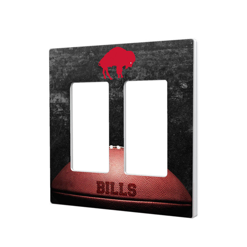 Buffalo Bills Legendary Hidden-Screw Light Switch Plate - Double Rocker