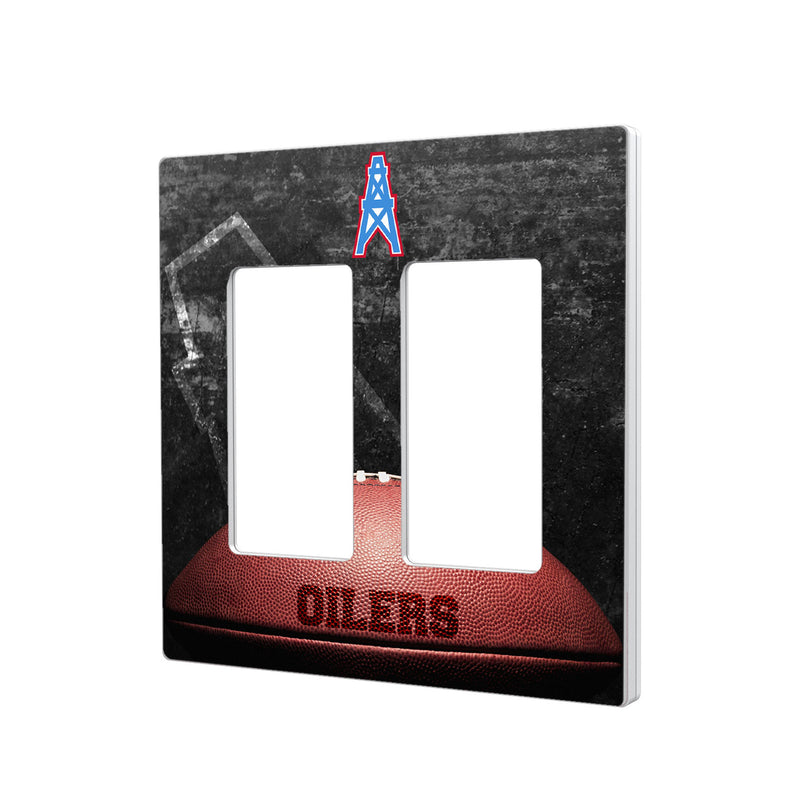 Houston Oilers Legendary Hidden-Screw Light Switch Plate - Double Rocker