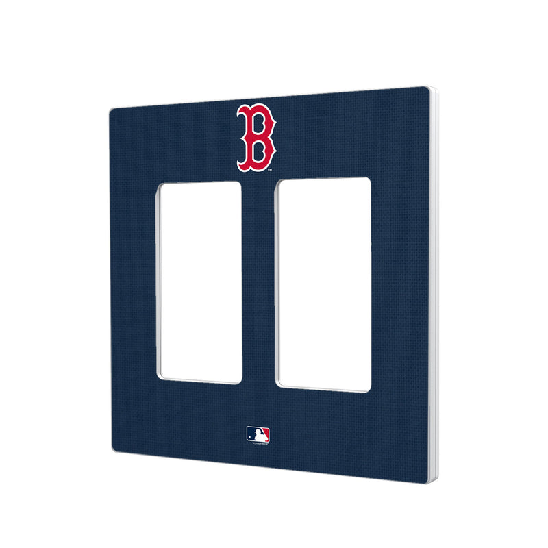 Boston Red Sox Solid Hidden-Screw Light Switch Plate - Double Rocker