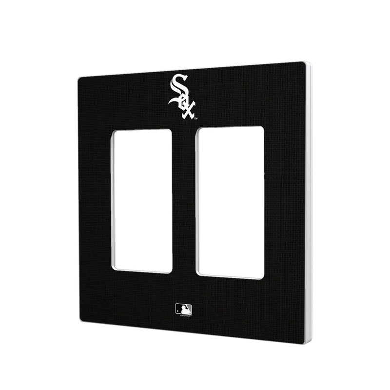Chicago White Sox Solid Hidden-Screw Light Switch Plate - Double Rocker