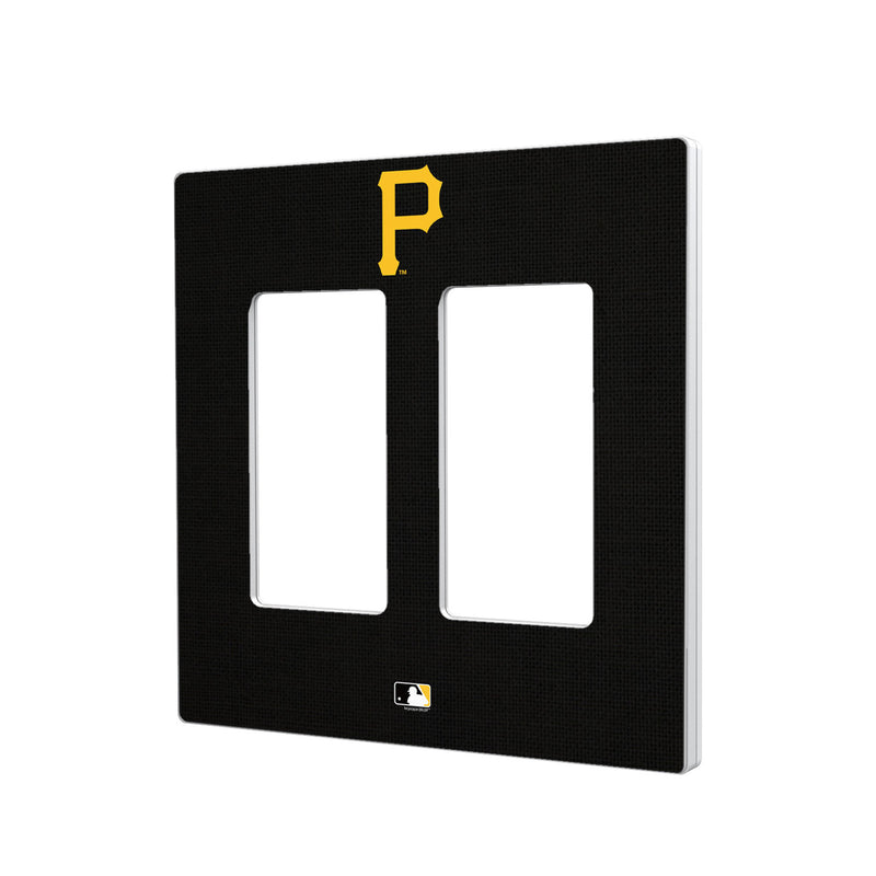 Pittsburgh Pirates Solid Hidden-Screw Light Switch Plate - Double Rocker