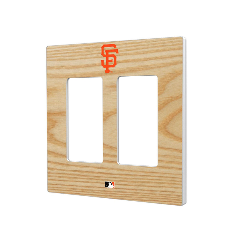 San Francisco Giants Wood Bat Hidden-Screw Light Switch Plate