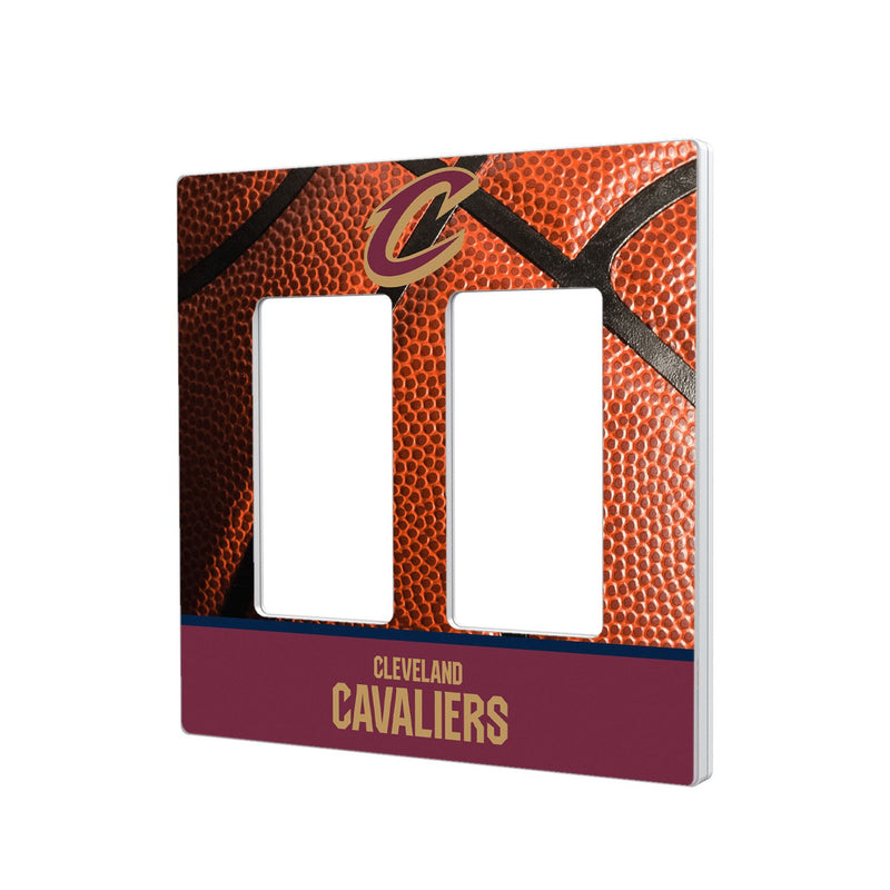 Cleveland Cavaliers Basketball Hidden-Screw Light Switch Plate - Double Rocker