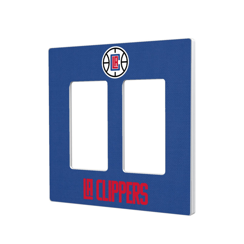 Los Angeles Clippers Solid Hidden-Screw Light Switch Plate - Double Rocker