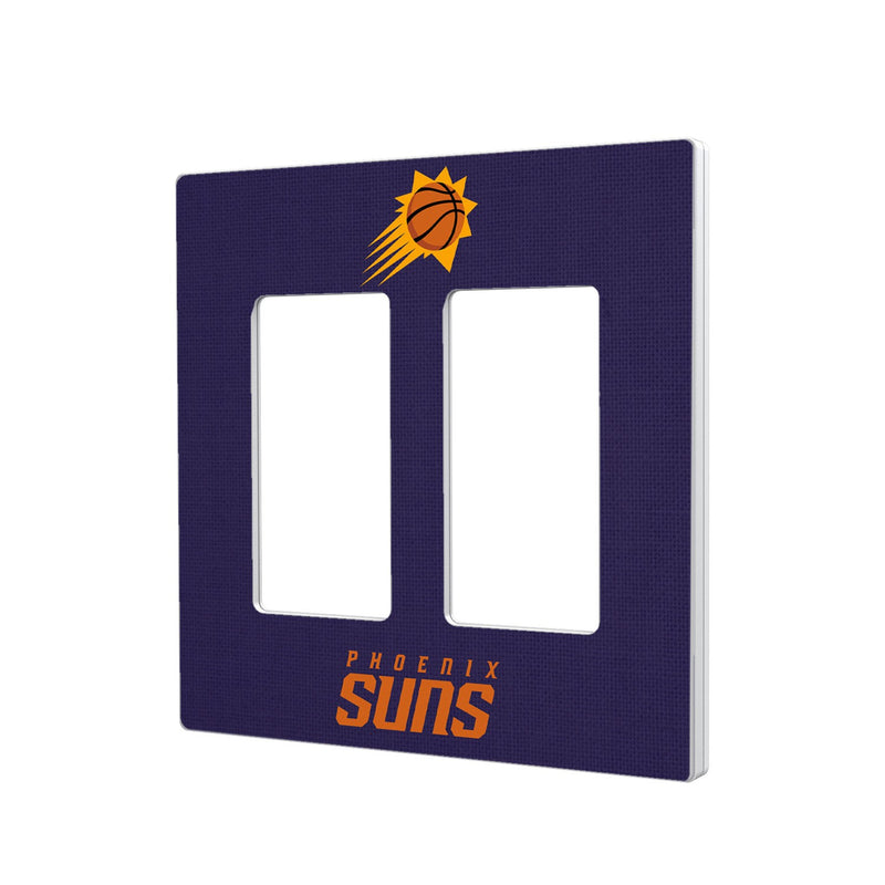 Phoenix Suns Solid Hidden-Screw Light Switch Plate - Double Rocker