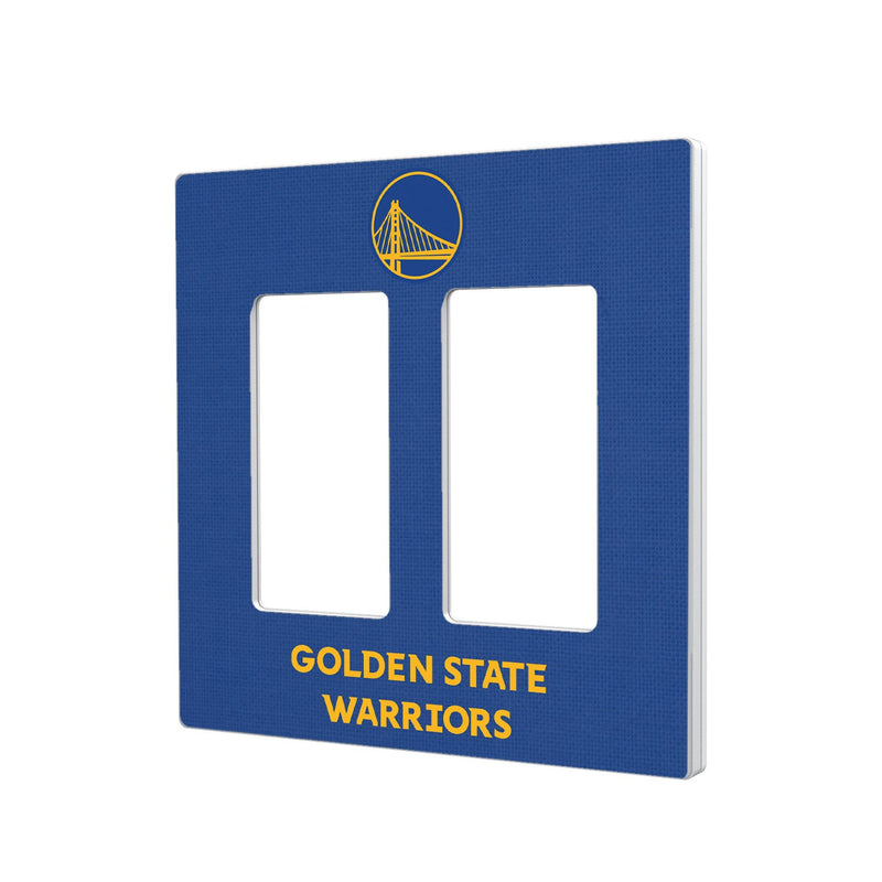 Golden State Warriors Solid Hidden-Screw Light Switch Plate - Double Rocker