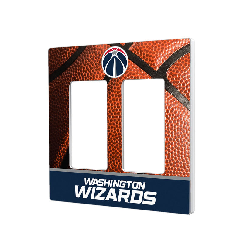 Washington Wizards Basketball Hidden-Screw Light Switch Plate - Double Rocker